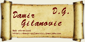 Damir Gilanović vizit kartica